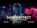 Saber Plugin Effect WITH ANY FOOTAGE | No Plugins | After Effects 2020 Tutorial