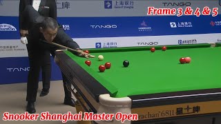 Snooker Shanghai Master Open Ronnie O’Sullivan VS Ali Carter ( Frame 3 \u0026 4 \u0026 5 )