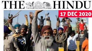 17 December 2020 | The Hindu Newspaper Analysis | Currentaffairs2020 #UPSC #IAS | Editorial Analysis