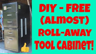 (S-3 Ep-22) DIY FREE (Almost) Roll-Away Tool Cabinet!