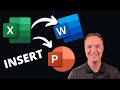 How to Insert Microsoft Excel Data and Charts into Microsoft Word and PowerPoint