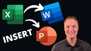 How to Insert Microsoft Excel Data and Charts into Microsoft Word and PowerPoint