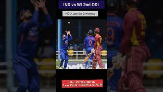 India vs West Indies 2nd ODI Highlights 🔥#indvswi #India win #axarpatel #trending #highlights 🇮🇳❤️