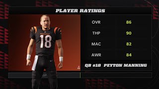 Peyton Manning Looking Very Realistic Madden 22