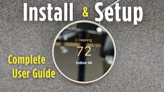 Install Settings Menu Setup Google Nest Original Thermostat Full Guide
