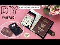 DIY TRAVEL PASSPORT HOLDER | PASSPORT COVER | วิธีการทำซองใส่หนังสือเดินทาง