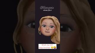 Bruh my step brother walked in while I was making a Memoji video.. - Memojis