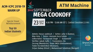 ATM Machine Problem Code: ATM2 Code Chef Java Solution | LWC