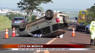 Luto na música: morre após acidente a cantora Grazi Barbosa