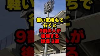 軽い気持ちで行くと9割の人が後悔する球場3選#野球 #プロ野球 #shorts