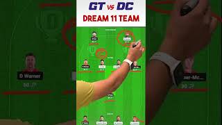GT vs DC Dream11 | Gujrat vs Delhi Dream11 | GT vs DC Dream11 Prediction IPL2024 32th T20