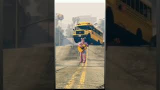 stunt with bus in GTA 5 😱|GTA 5 Shot video.😎