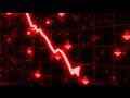 stock market crash of red arrow graph going down into recession 4k 60fps wallpaper background