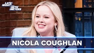 Nicola Coughlan Couldn't Keep Her Lady Whistledown Secret from Her Bridgerton Ca