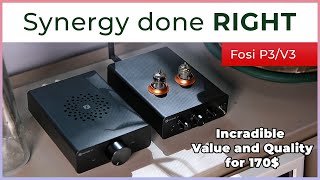 I was blown away by Fosi P3 & V3 synergy sound quality! Pre-Amplifier and Stereo Amplifier review