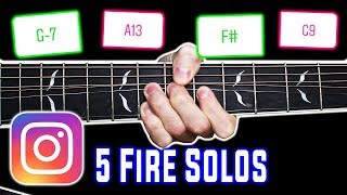 5 INSANE SOLOS OVER CHORDS MY INSTAGRAM FOLLOWERS SENT ME