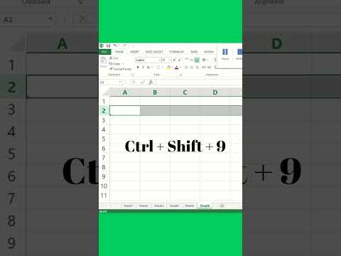 How to hide and unhide row in MS Excel | Excel Shortcut To Hide or Unhide Rows or Columns