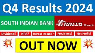 SOUTH INDIAN BANK Q4 results 2024 | SOUTH INDIAN BANK results today | SOUTH INDIAN BANK Share News