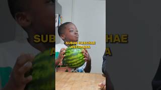 Trying SUBAK HWACHAE 🍉