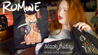 Black Friday at Romwe - Plus Size Try On Haul Size 30 US