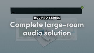 Complete audio solutions for large and XL Teams Rooms — one more advantage of the HDL pro series