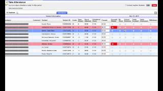 Marking attendance, correcting attendance and printing attendance in FOCUS