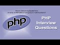 Remove Duplicates From An Array Without Using Any Built-In Function In PHP | PHP Interview Questions