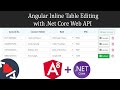 Angular 8 Inline Table Editing with Asp.Net Core Web API