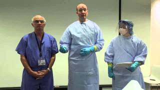 Legacy Health's procedure for personal protective equipment in a suspected Ebola case, part 1