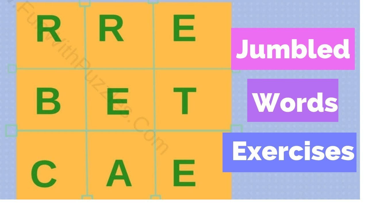 Jumbled Words Exercises - YouTube