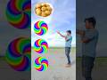 Spinning magic wheel to Biscuits, icecream, honey, chocolate - funny vfx #shorts #ytshorts #trending