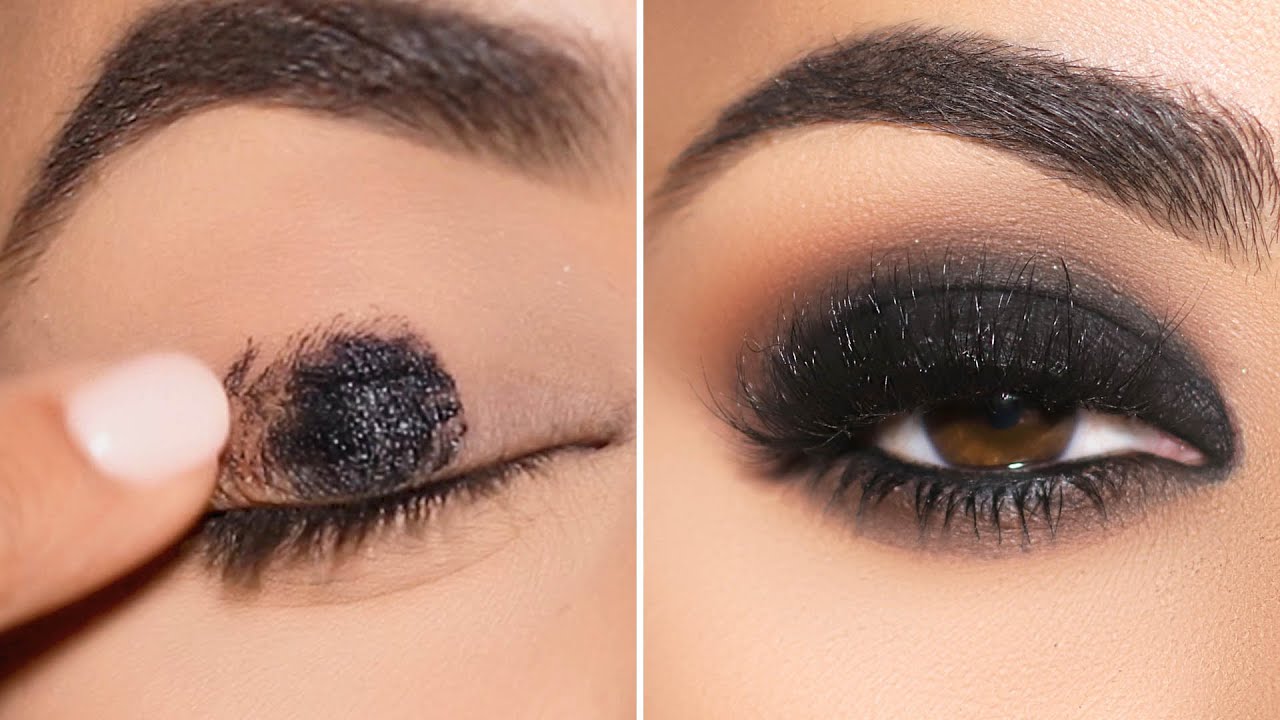 Dramatic Black Smokey Eye Makeup