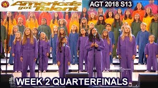 Voices of Hope Children's Choir sings A MILLION DREAMS QUARTERFINALS 2 America's Got Talent 2018 AGT