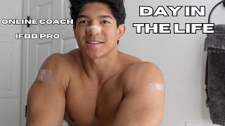 Day In The Life | IFBB Pro | Online Coach | Working Through Injuries
