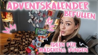 Adventskalender befüllen • Ideen für Jungen\u0026Mädchen• 72 Türchen füllen🤯• VLOG  Maria Castielle