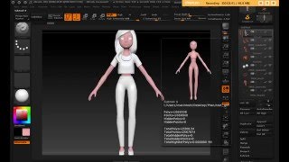 การลงสีโมเดล Zbrush