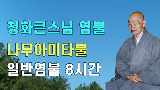 나무아미타불 일반염불 8시간 청화큰스님 염불 천도법문기도 | 청화스님 염불수행