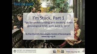 How to break down brick walls after 1837