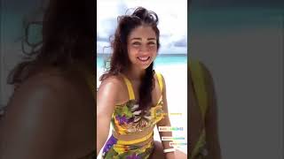 ACTRESS SHRIYA SARAN VERY HOT IN BIKINI DURING THE RECENT VACATION IN MALDIVES WITH FAMILY