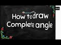 how to draw angles using a protractor class 4 5