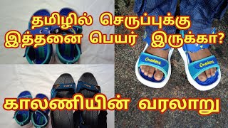 தமிழில் செருப்புக்கு இத்தனை பெயர் இருக்கா?காலணியின் வரலாறு .#history #chappal .#youtube explanation