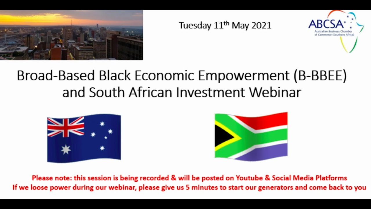 Broad-Based Black Economic Empowerment And South African Investment ...