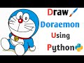 How To Draw Doraemon  Cartoon In Just 4 Minuets | Python Turtle | Kamaal ki class