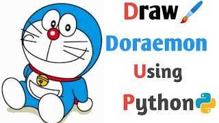 How To Draw Doraemon Cartoon In Just 4 Minuets | Python Turtle | Kamaal ki class
