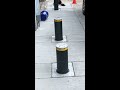 automatic bollards install safety parking