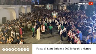 Carinaro, festa Sant'Eufemia 2022: fuochi e rientro (05.09.22)