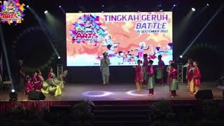 BORNEO ARTS FESTIVAL 2022 : Tingkah Geruh battle-Kalawon Dance Club \u0026 sekolah Anak Seni Sabah(part1)