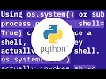 Is it bad to use subprocess.call() or os.system() when writing Python shell scripts?