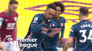 Pierre-Emerick Aubameyang sneaks Arsenal in front of Burnley | Premier League | NBC Sports
