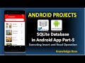 SQLite Database in Android Part-5 | Running Read and Insert functionality | #android